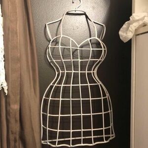 Pier 1 White Wire Dress Form Wall Decor